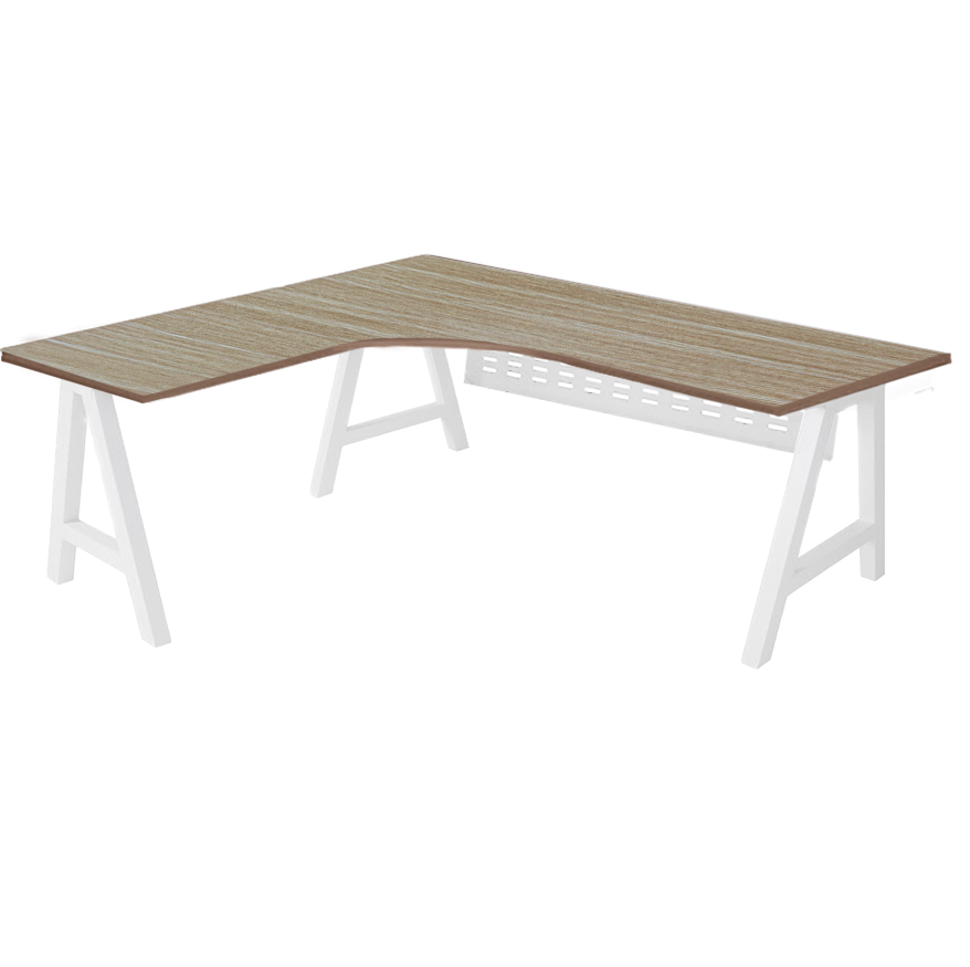 Pitch Corner Workstation with Privacy Panel