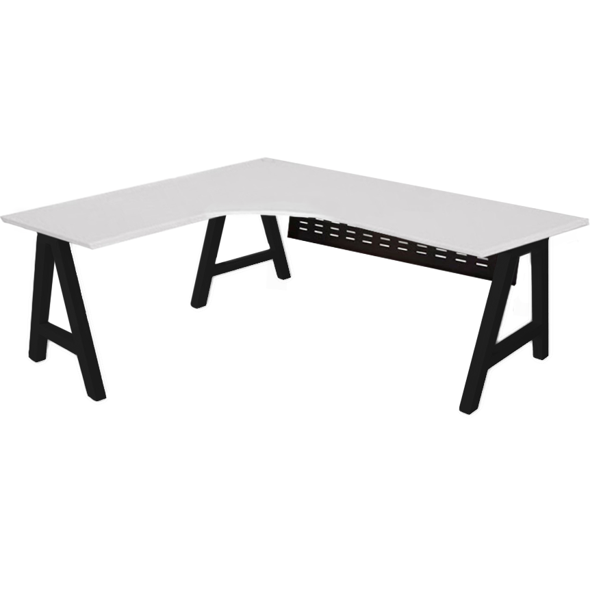 Pitch Corner Workstation with Privacy Panel