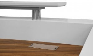 Urbane Reception Counter – Office Fitout Design